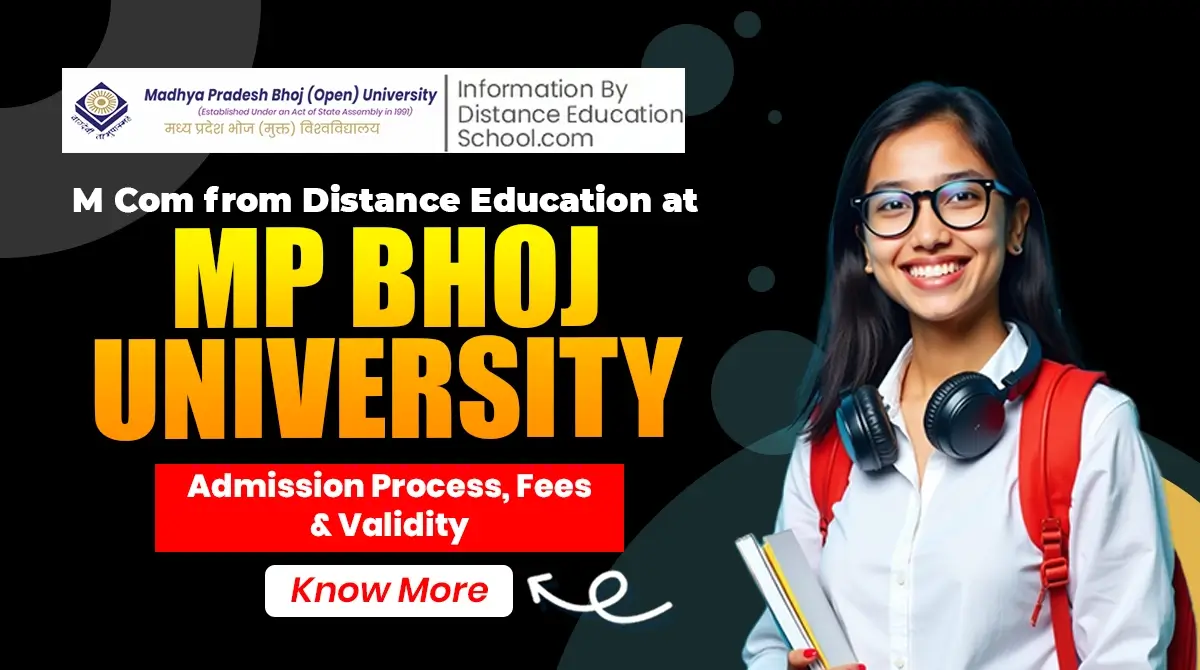 m com from distance education at mpbou complete guide 2026