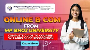 online b com from MP Bhoj University complete updated guide 2026