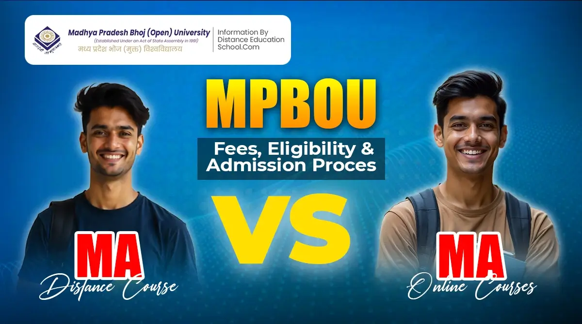 MA Distance Course vs Online MA at MPBOU.