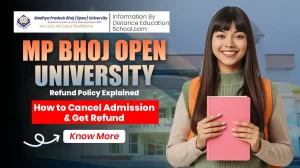 Refund Policy & how to cancel admission of mpbou