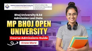 bhoj university b.ed admission