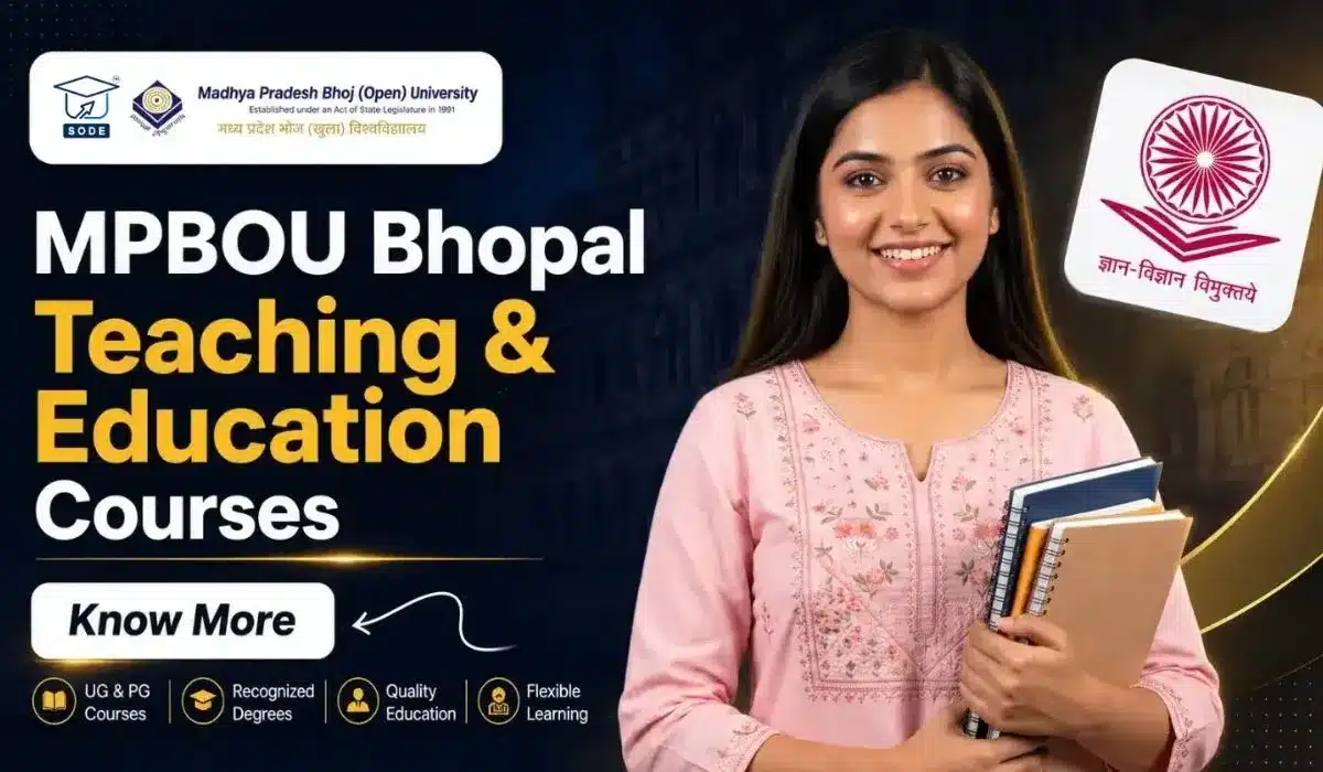 MPBOU Bhopal Teaching & Education Courses