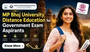 MP Bhoj University Distance Education for Government Exam Aspirants