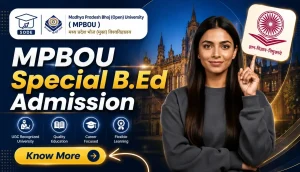 MPBOU Special B.Ed Admission