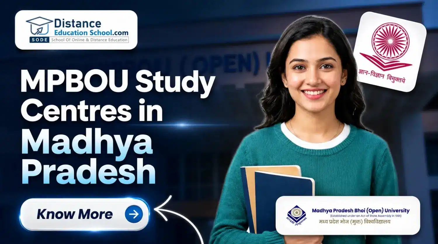 MPBOU Study Centres in Madhya Pradesh